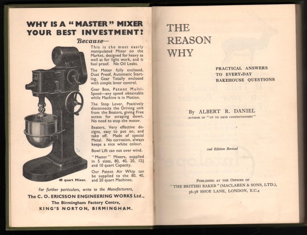 Image for The Reason Why. Practical Answers to Everyday Bakehouse Questions.