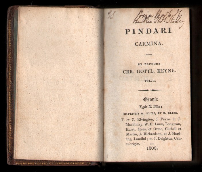 Image for Pindari Carmina. Ex Editione Chr. Gotti Heyne.