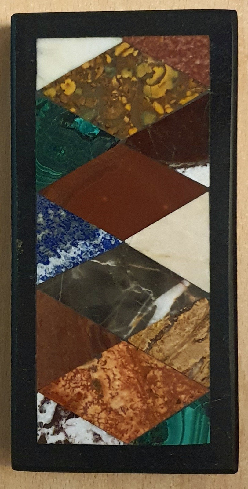 Image for Victorian Hardstone or Pietra Dura Specimen Desk Paperweight.