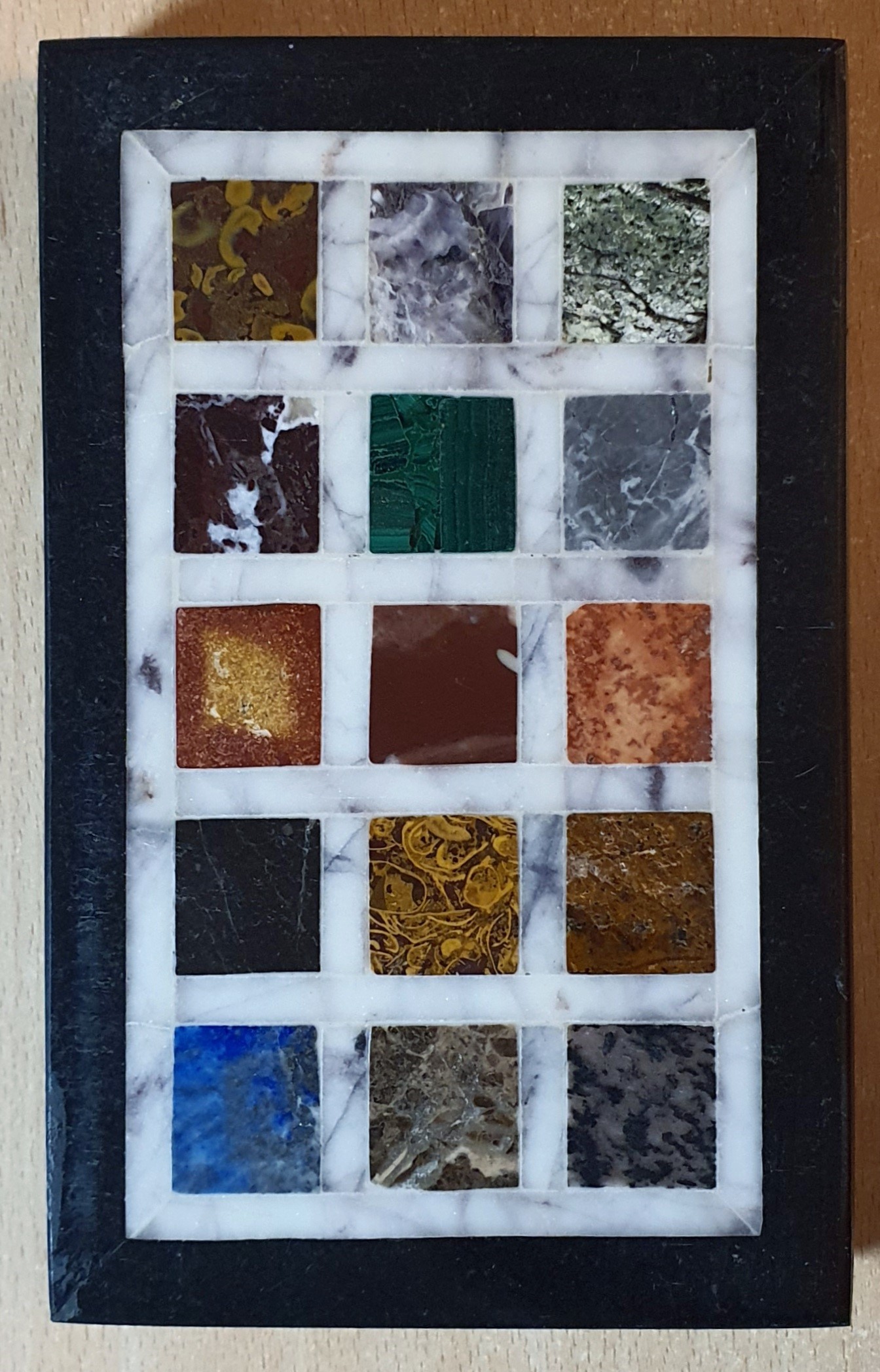 Image for Victorian Hardstone or Pietra Dura Specimen Desk Paperweight.