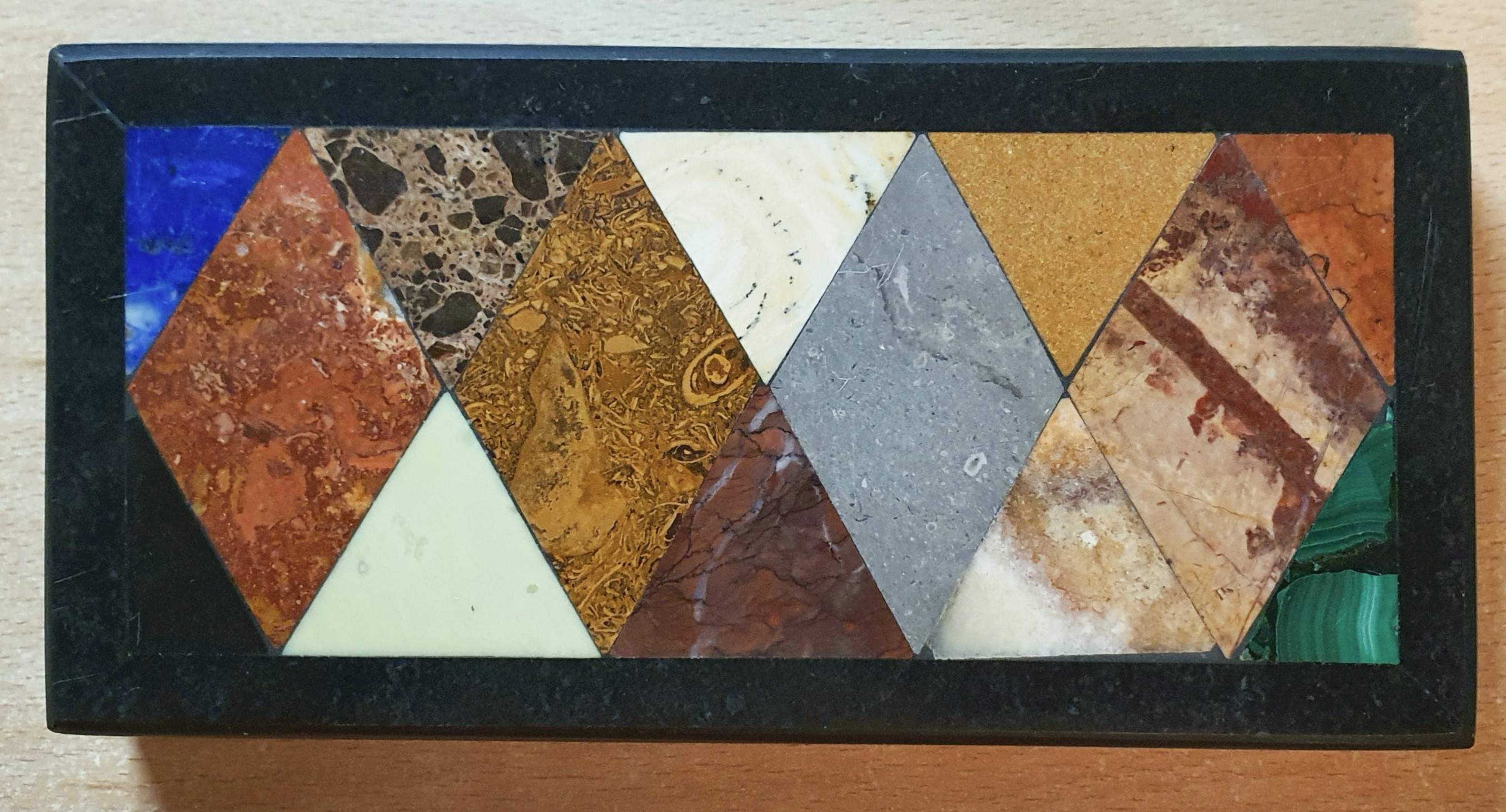 Image for Victorian Hardstone or Pietra Dura Specimen Desk Paperweight.