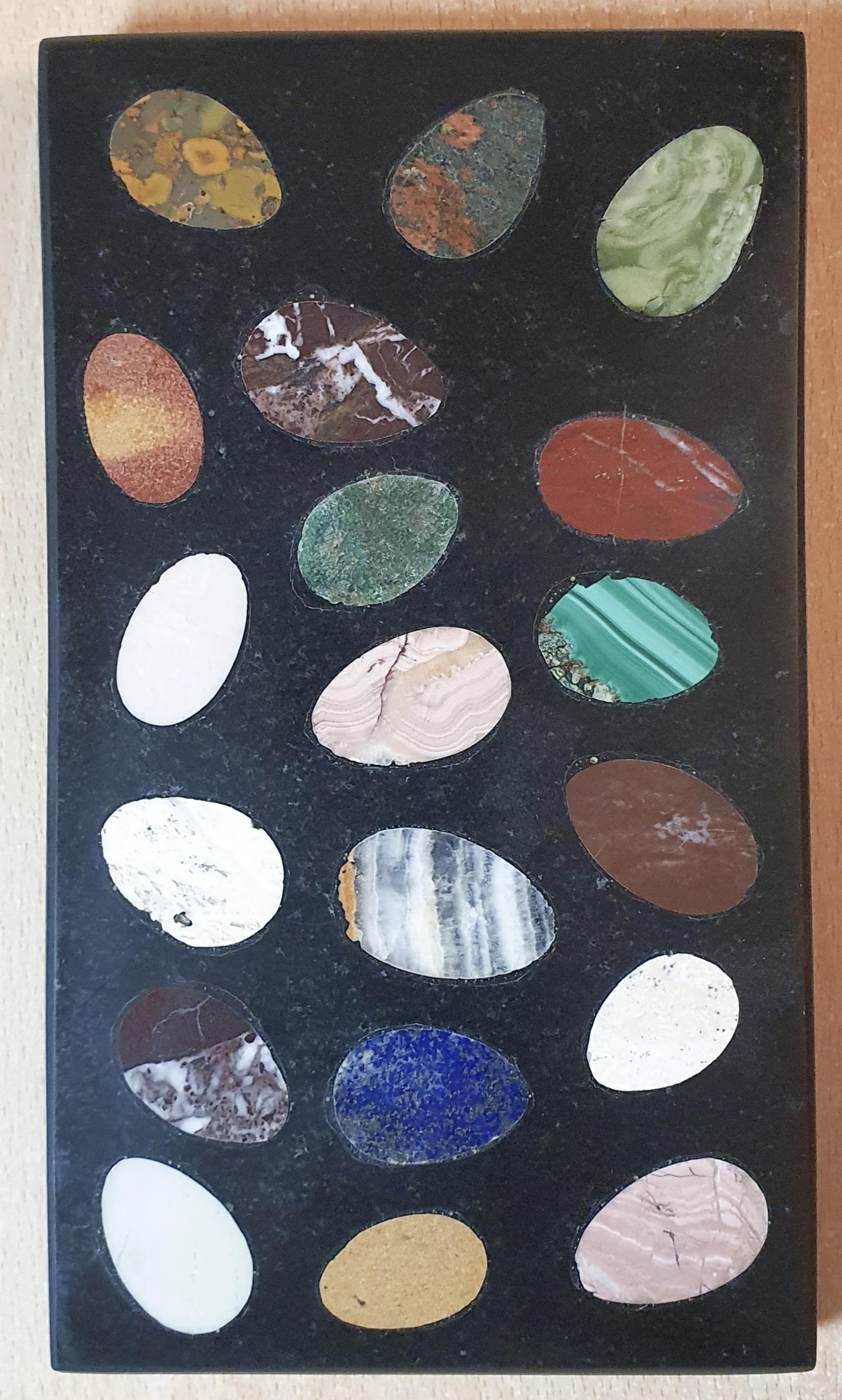 Image for Victorian Hardstone or Pietra Dura Specimen Desk Paperweight.