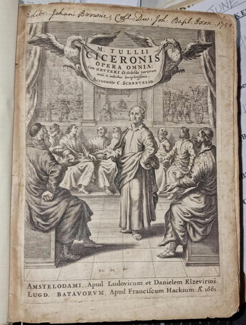 Image for M. Tullii Ciceronis. Opera omnia: cum grvteri & selectis variorum notis indicibus locupletissimus, accurante C. Schrevelio