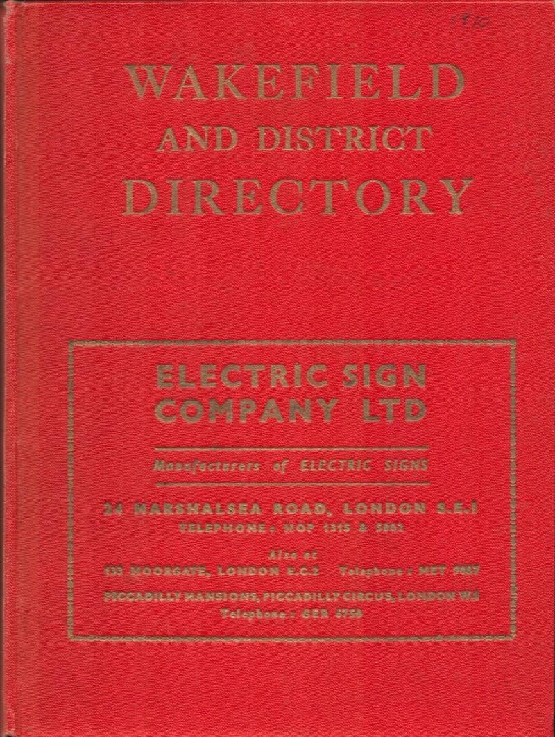 Image for Wakefield and District Directory. 1966 Edition.