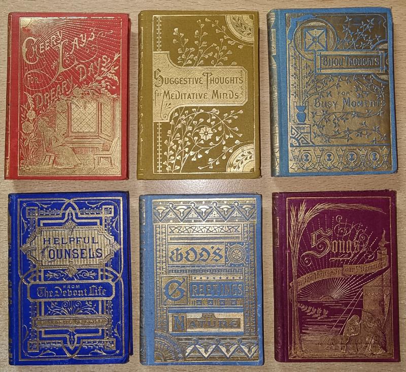 Image for Bijou Thoughts For Busy Moments; Cheery Lays For Dreary Days; God's Greetings In Nature; Songs In The House Of Our Pilgrimage; Suggestive Thoughts For Meditative Minds From Soures Ancient And Modern; Helpful Counsels From The Devout Life .