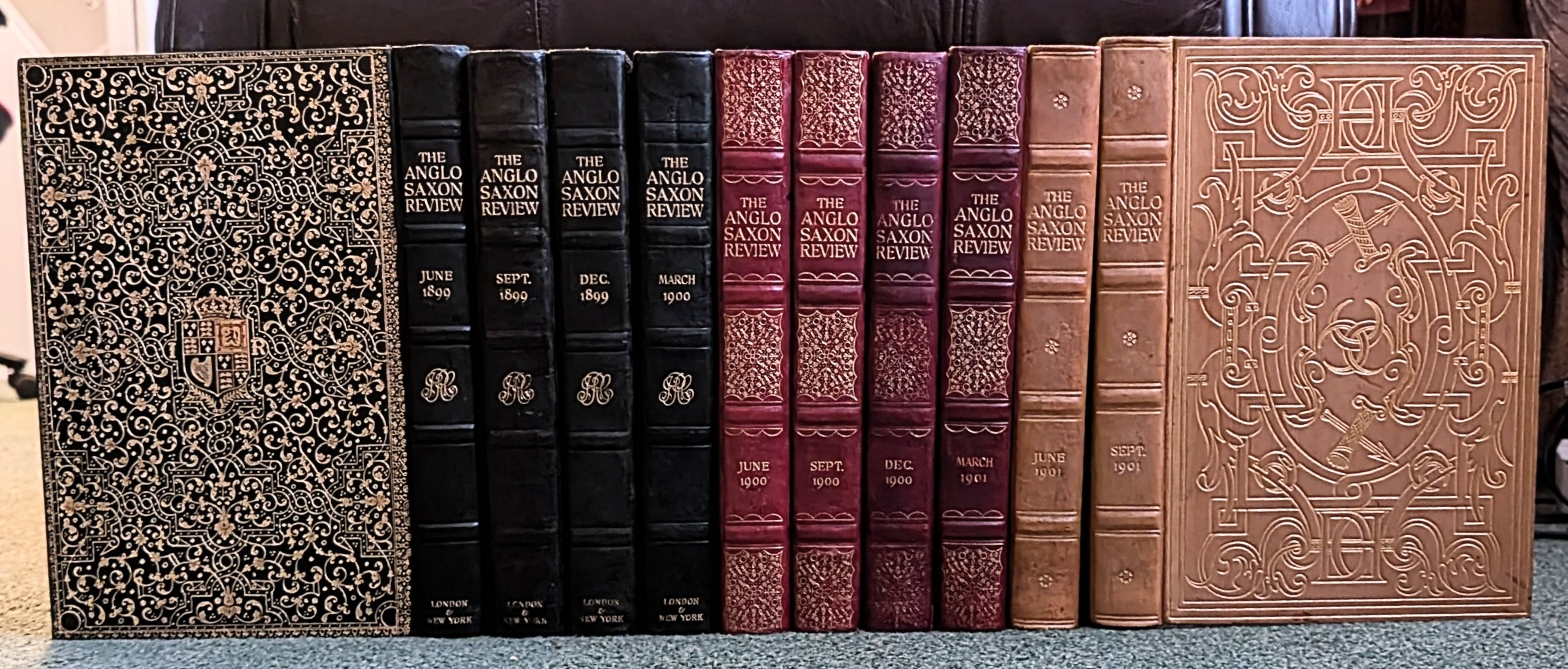 The Anglo-Saxon Review, A Quarterly Miscellany. Ten volume set.