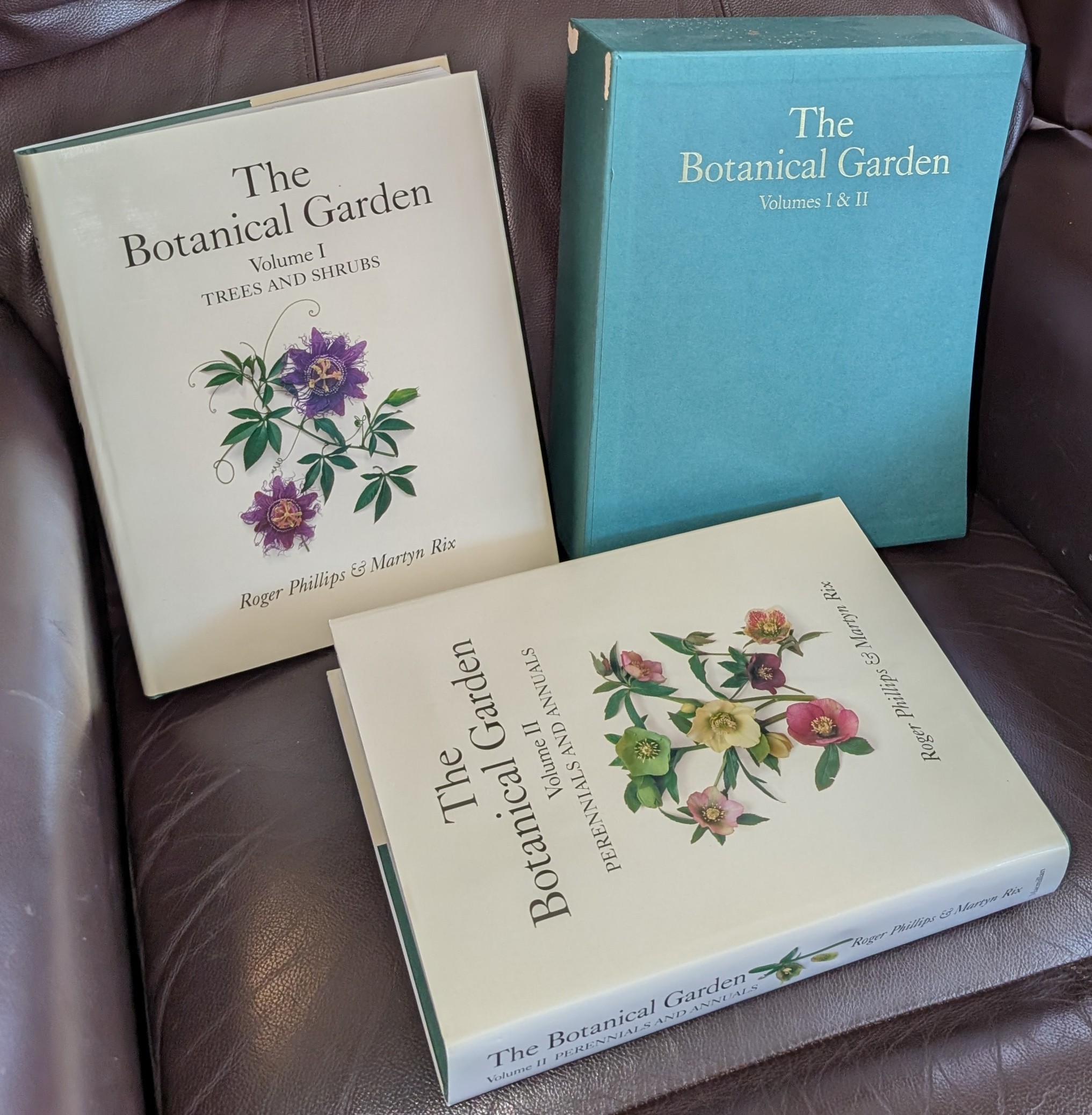 Image for The Botanical Garden By Roger Phillips & Martyn Rix. Designed by Jill Bryan. 2 volume set in slip-case : Volume 1 - Trees and Shrubs, Volume 2 - Perennials and Annuals . The Botanical Garden By Roger Phillips & Martyn Rix. Designed by Jill Bryan. 2 volume set in slip-case : Volume 1 - Trees and Shrubs, Volume 2 - Perennials and Annuals .