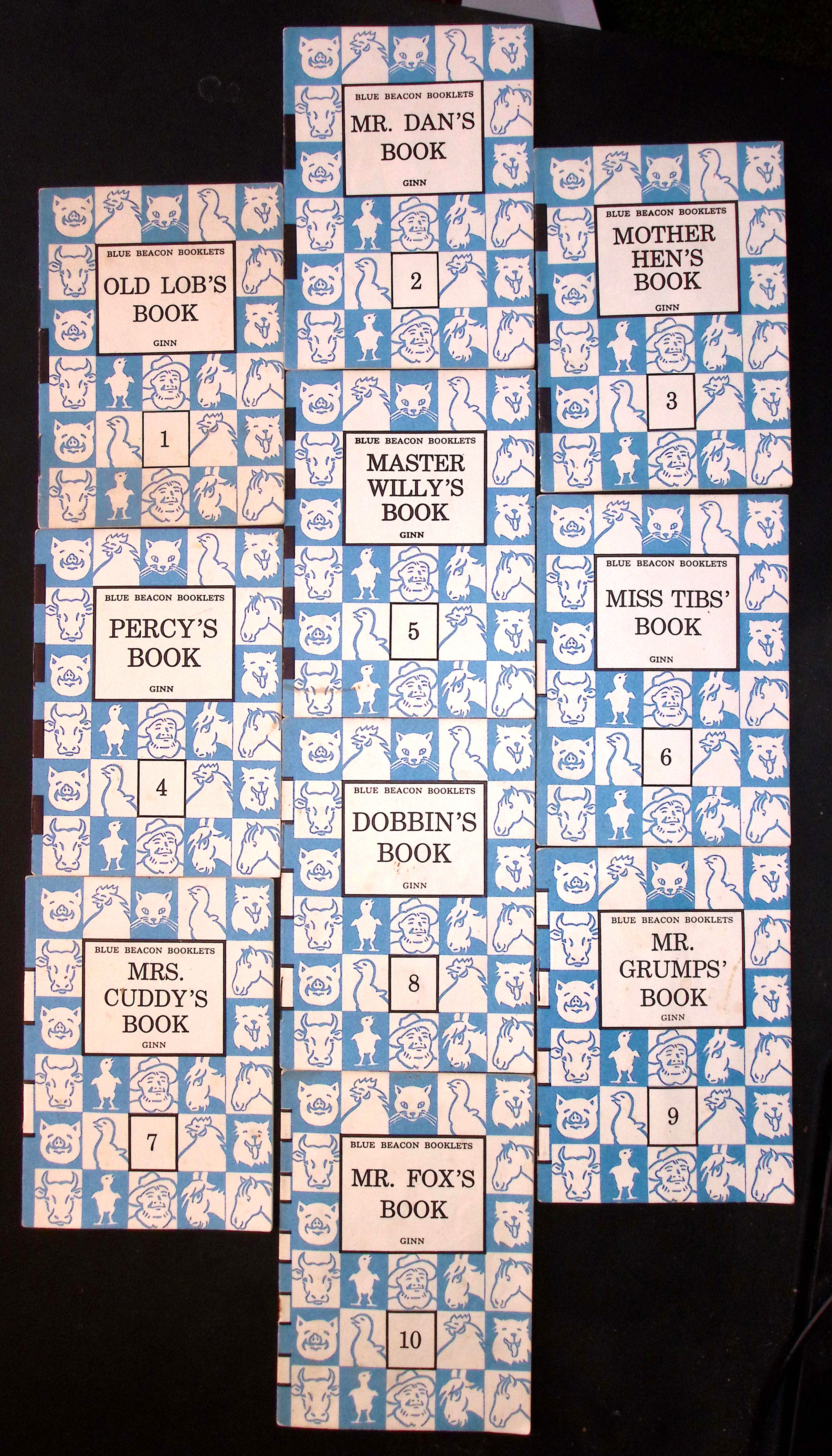 Set of Ten Blue Beacon Booklets. (On the Farm).