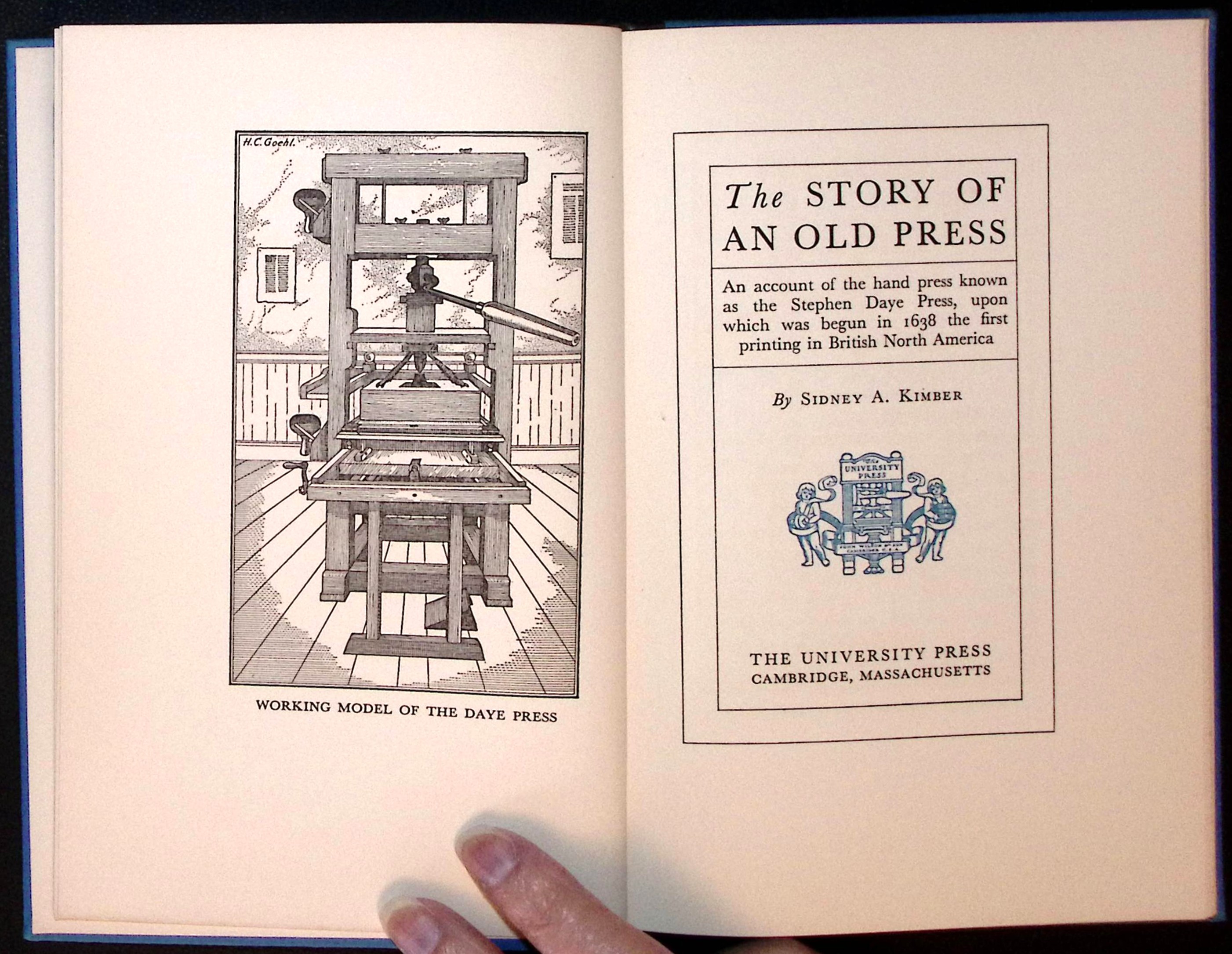Image for The Story of an Old Press. (signed, limited edition). The Story of an Old Press. (signed, limited edition).