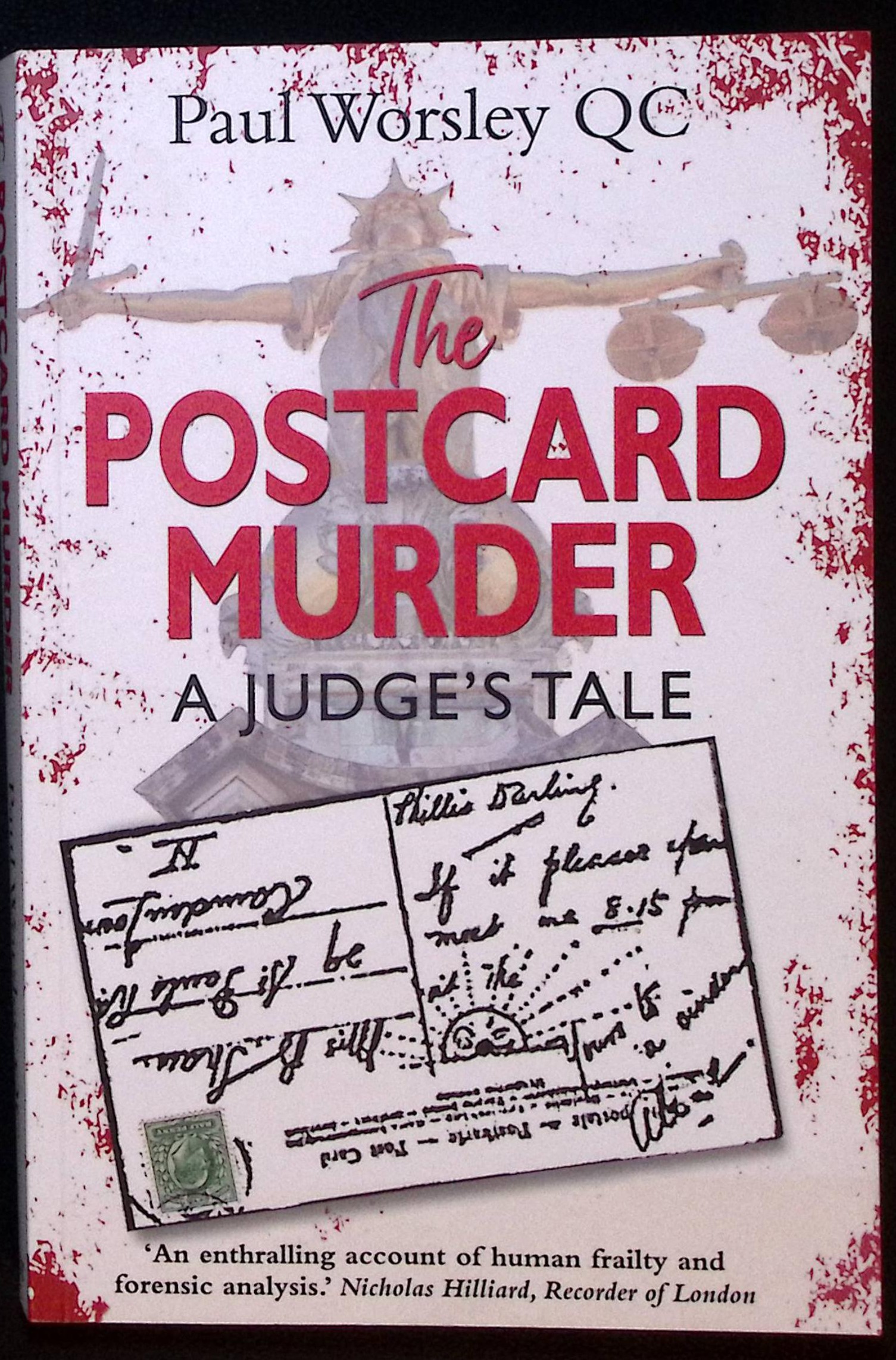 The Postcard Murder. A Judge's Tale. (signed).