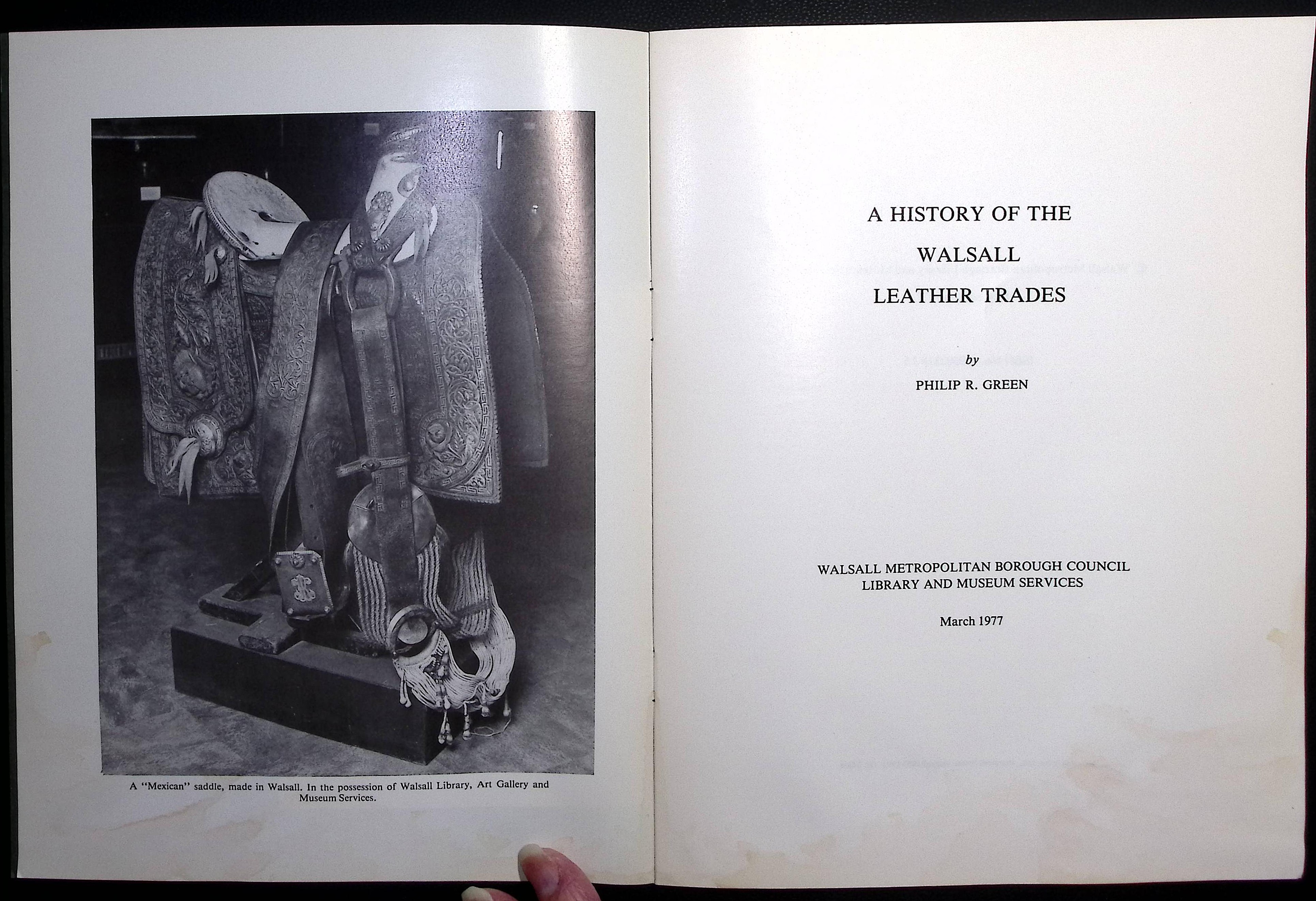 A History of the Walsall Leather Trades.