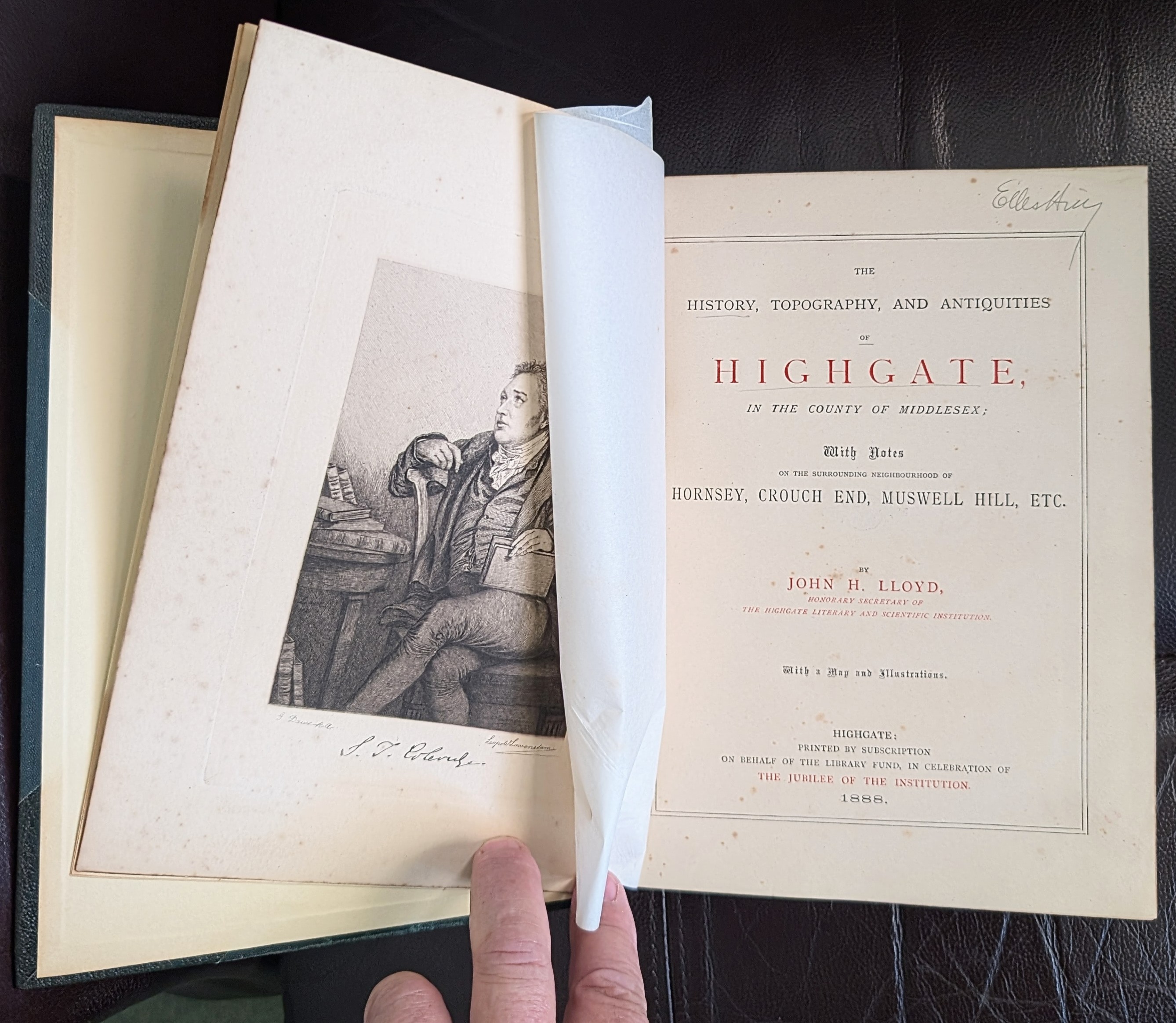 The History, Topography, and Antiquities of Highgate, in the County of Middlesex; with notes of the surrounding neighbourhood of Hornsey, Crouch End, Muswell Hill, etc.