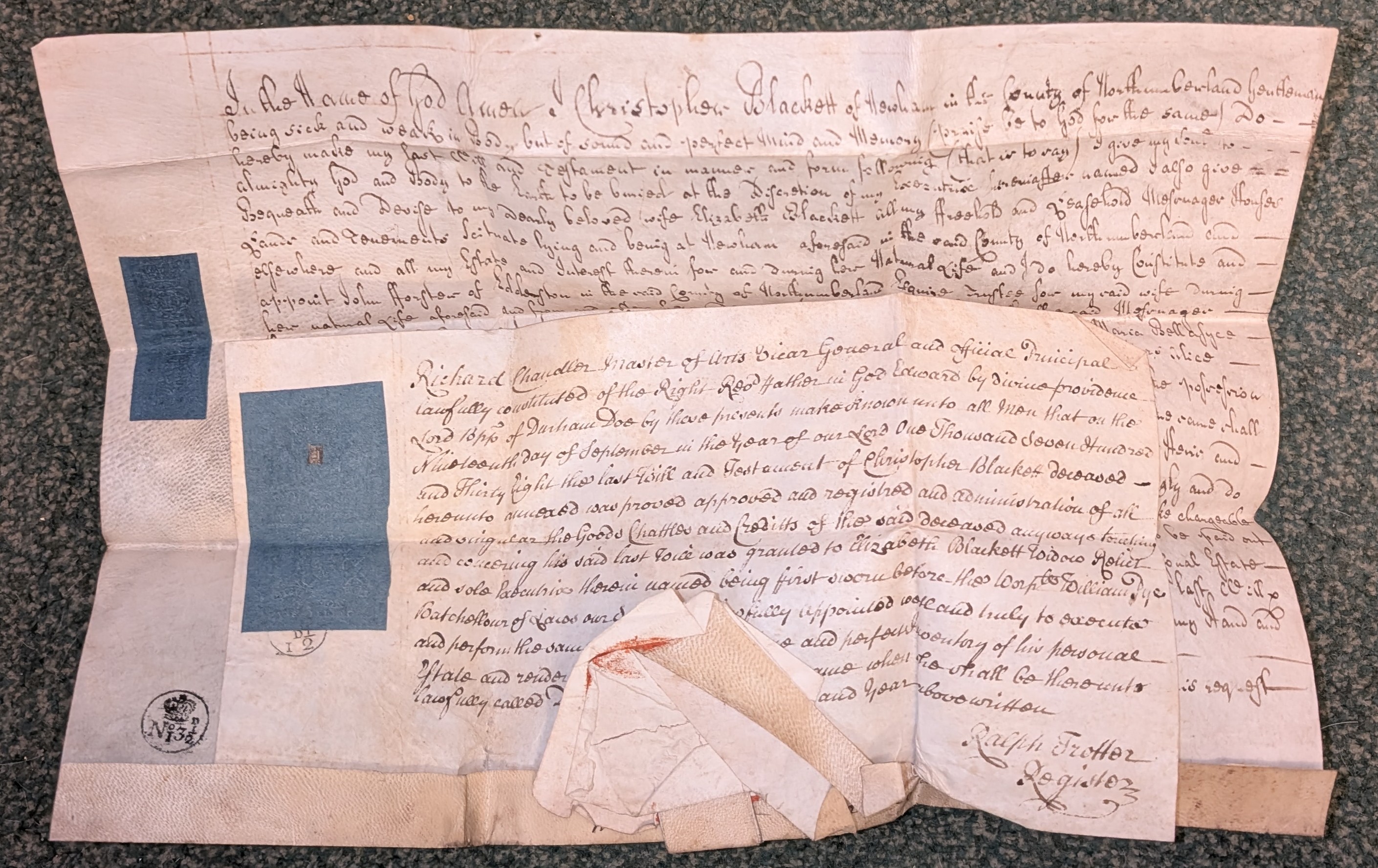 Image for Last Will and Testament of Christopher Blackett Last Will and Testament of Christopher Blackett