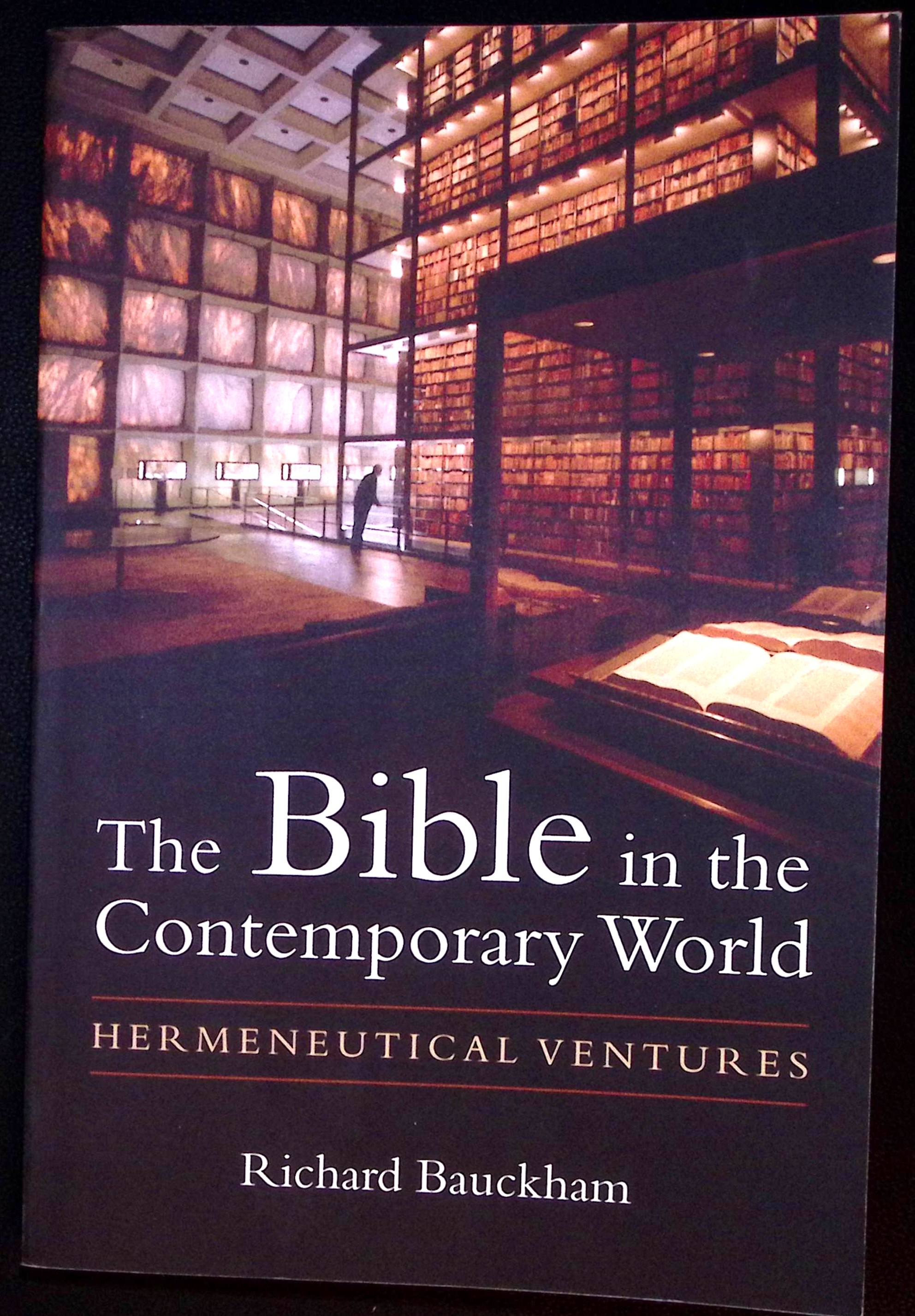The Bible in the Contemporary World. Hermeneutical Ventures.