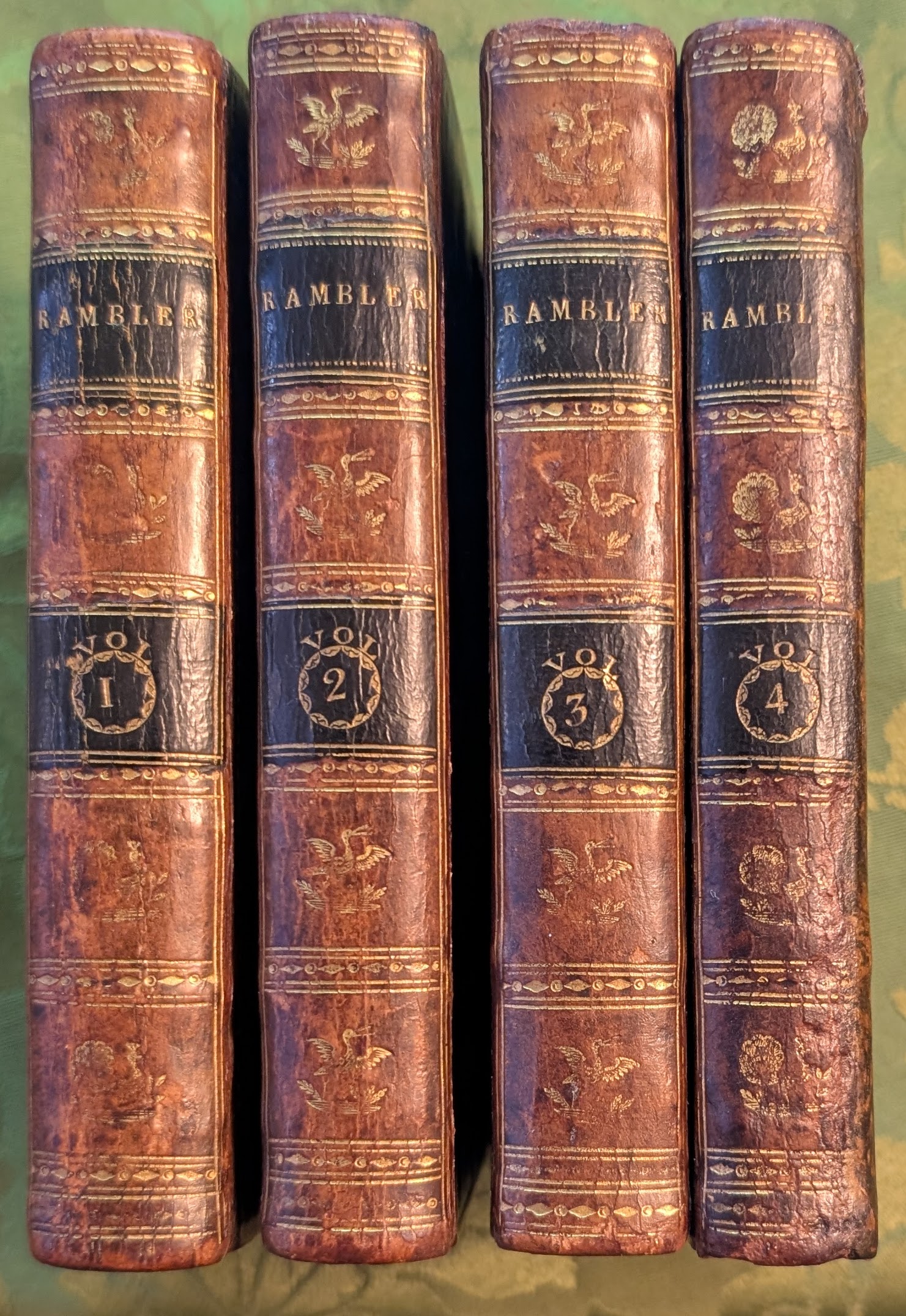 The Rambler. By Samuel Johnson. In four volumes. Embellished with elegant frontispieces.