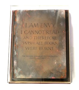 'I Am Envy', Elizabeth Forrest, box frame under perspex.